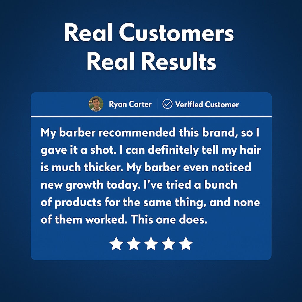 Thicker Hair. Stronger Beard.