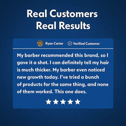 Thicker Hair. Stronger Beard.